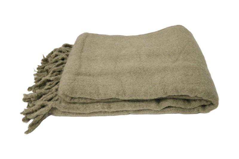 Handcrafted 100% Wool Throw Blanket