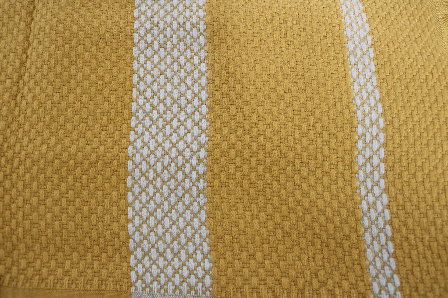 Handcrafted Wool & Cotton Throw Blanket