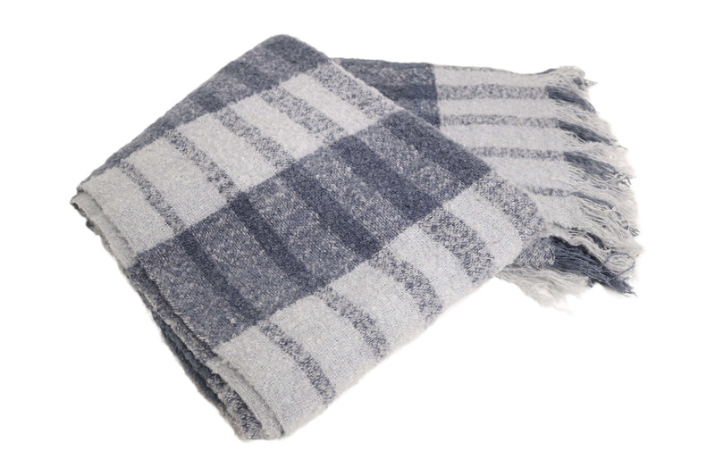 Handcrafted 100% Wool Throw Blanket