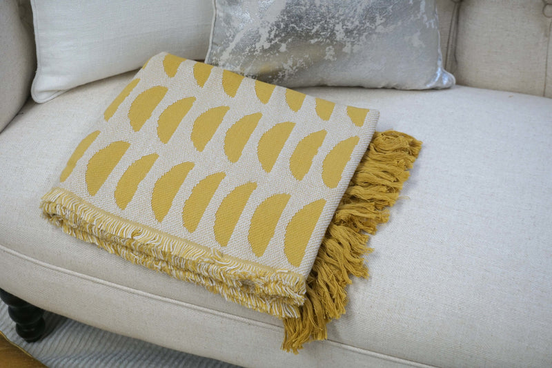 Handcrafted Wool & Cotton Throw Blanket