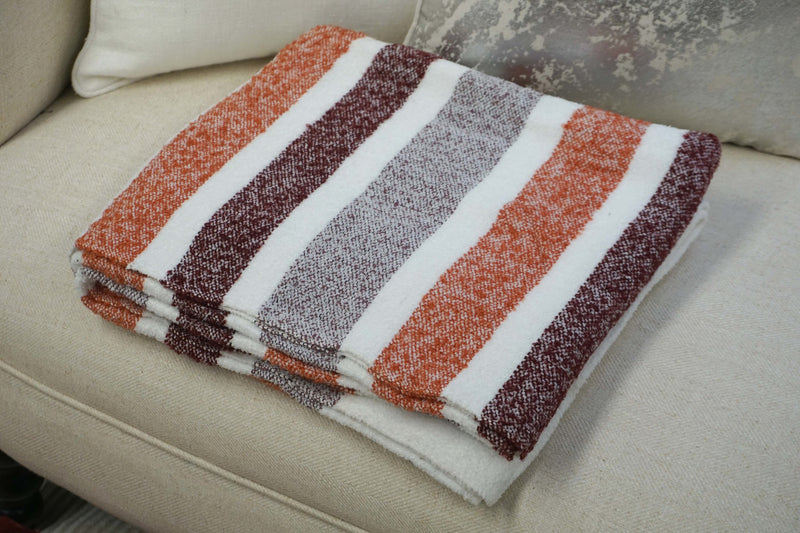 Handcrafted 100% Wool Throw Blanket