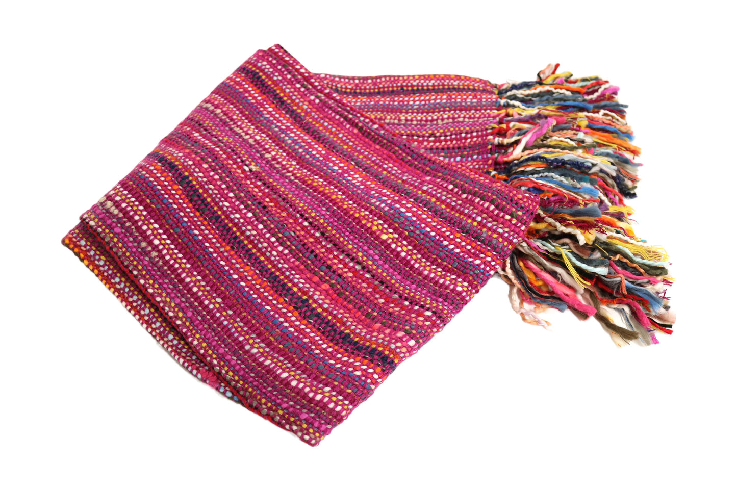 Handcrafted 100% Wool Throw Blanket