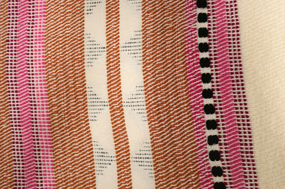 Handcrafted Wool & Cotton Throw Blanket