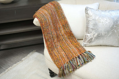 Handcrafted 100% Wool Throw Blanket