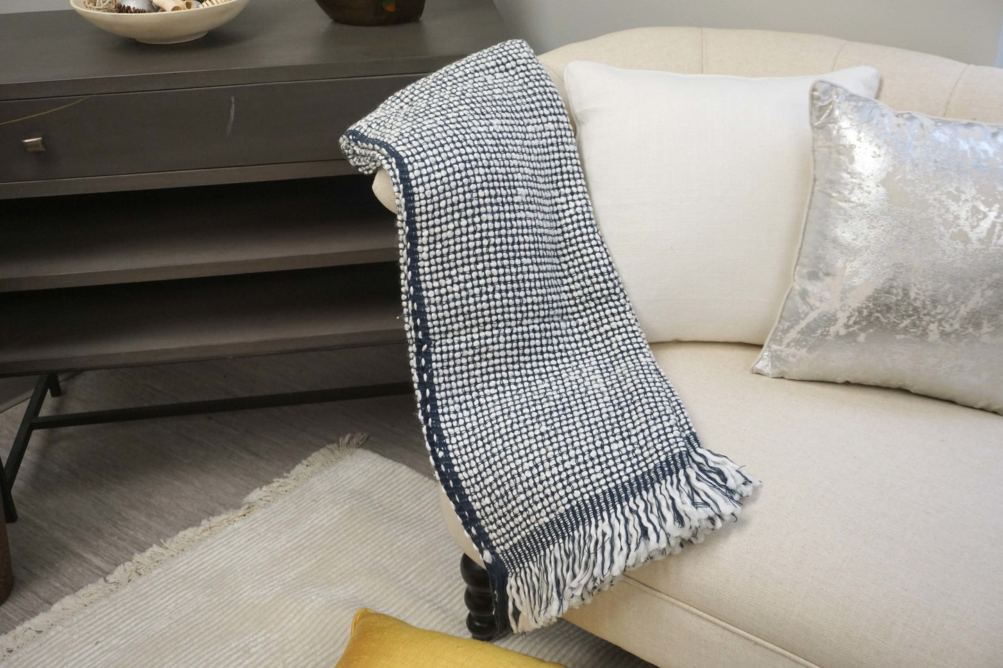 Handcrafted 100% Wool Throw Blanket