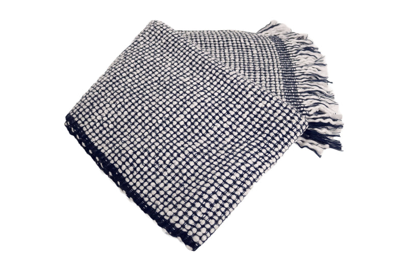 Handcrafted 100% Wool Throw Blanket