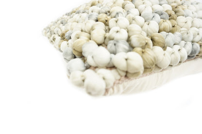 Marisol Gray Designer Throw Pillow