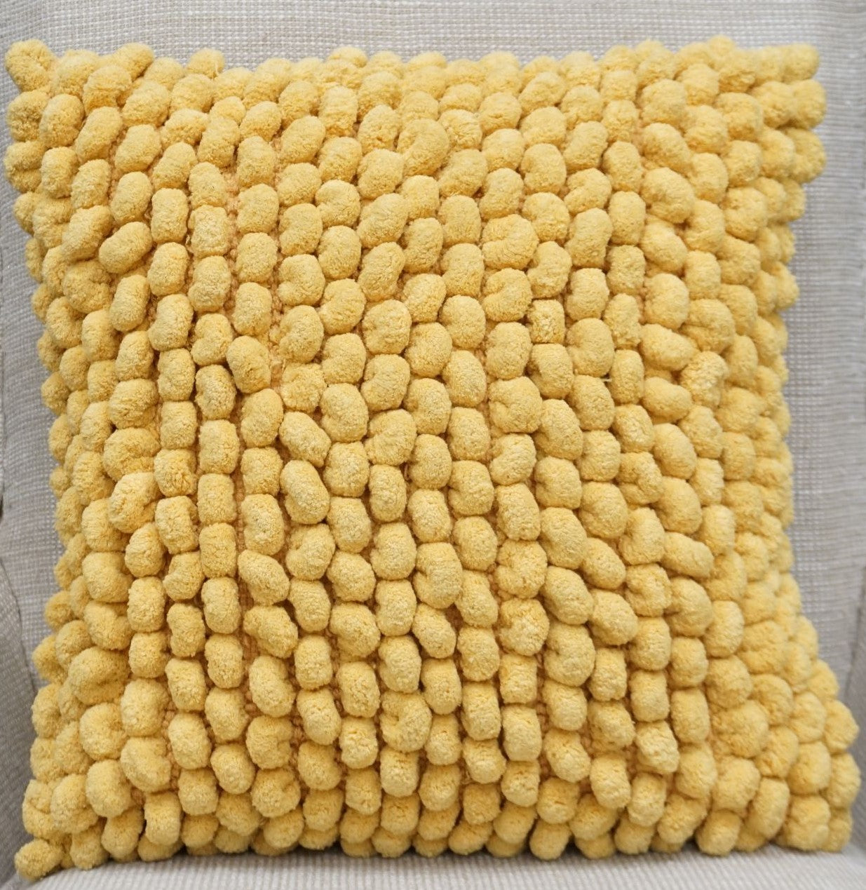 Burslem Yellow Designer Throw Pillow