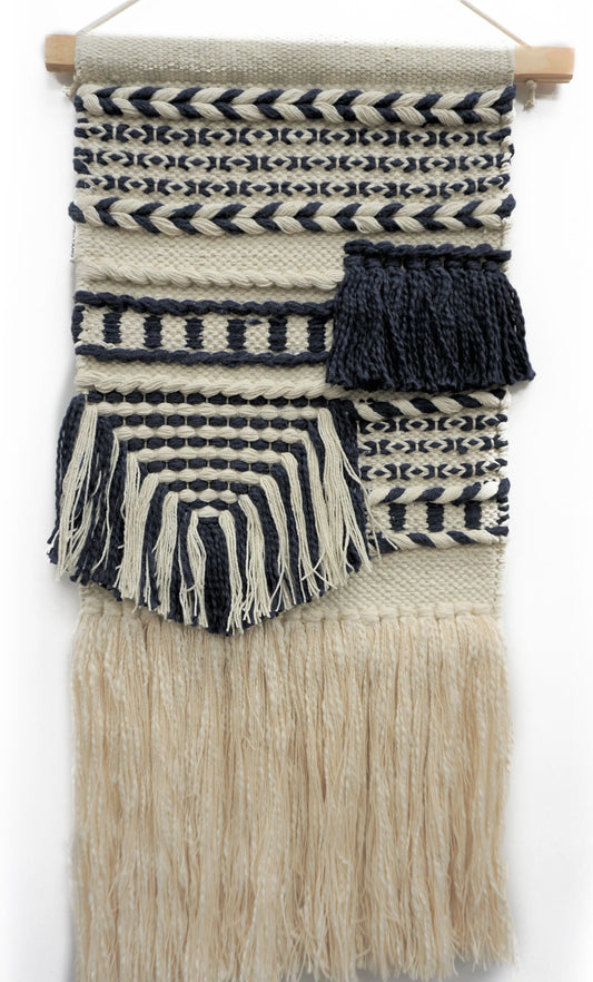 Shaggy Black Wall Hanging