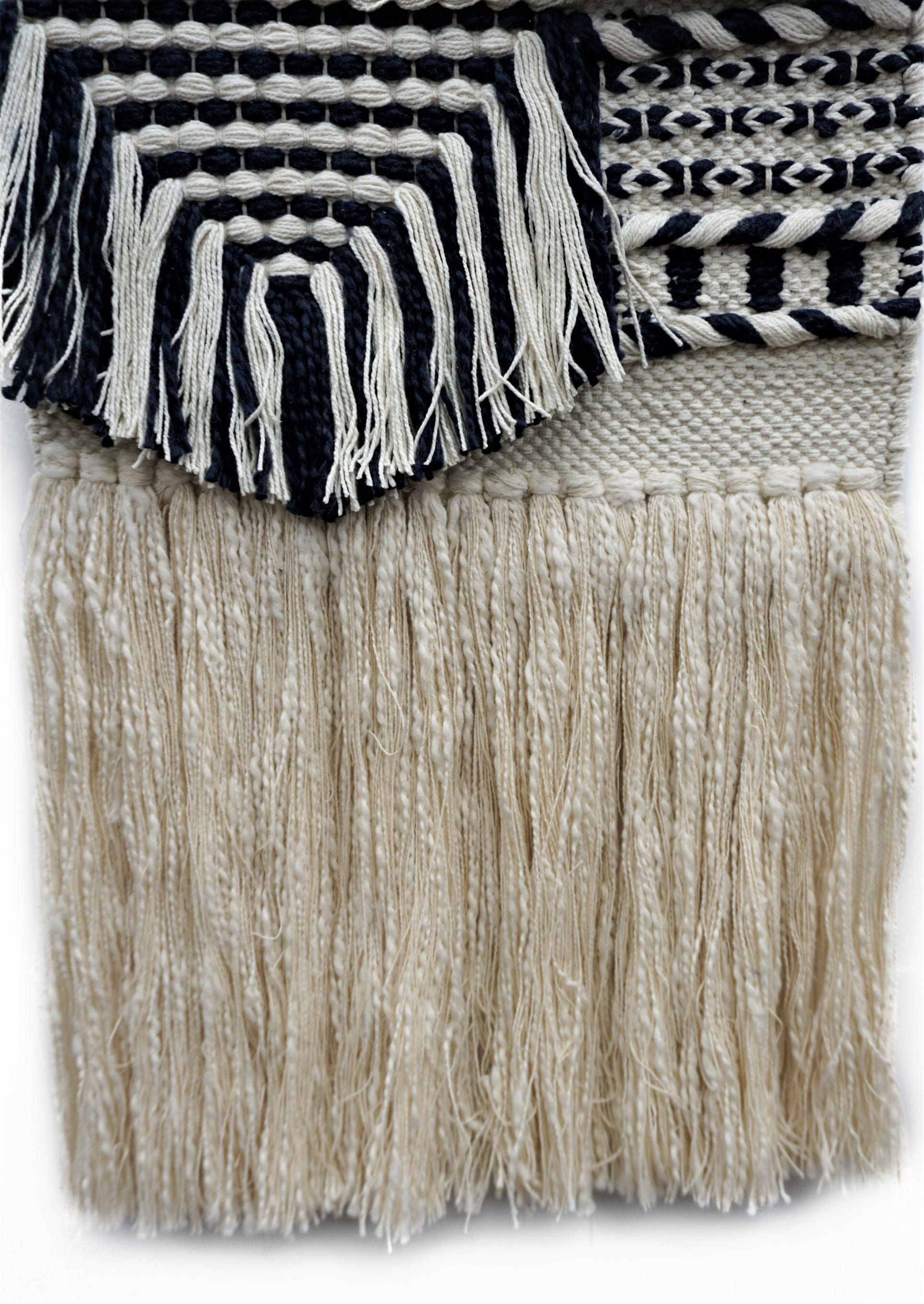 Shaggy Black Wall Hanging