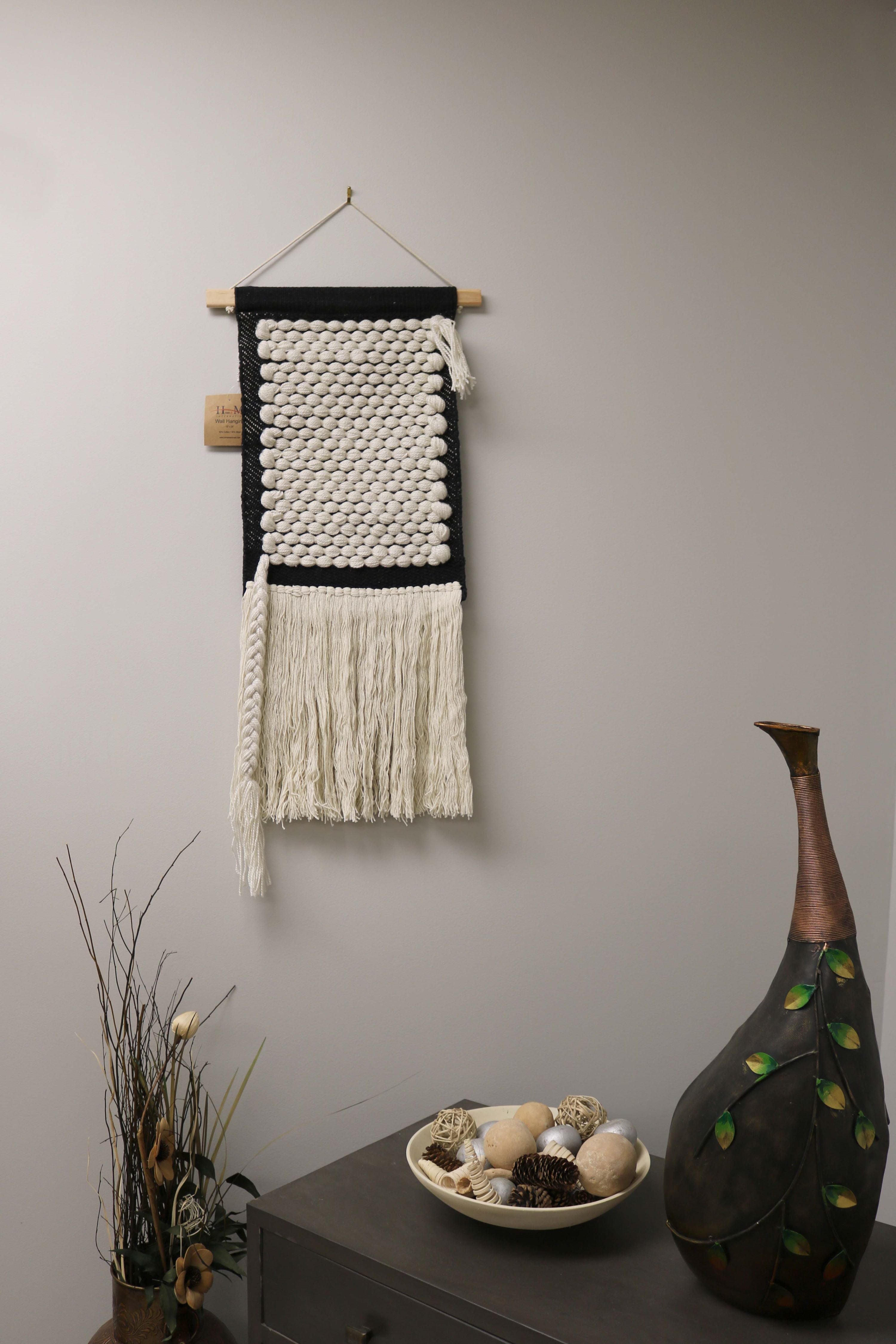 Cotton Ball Wall Hanging