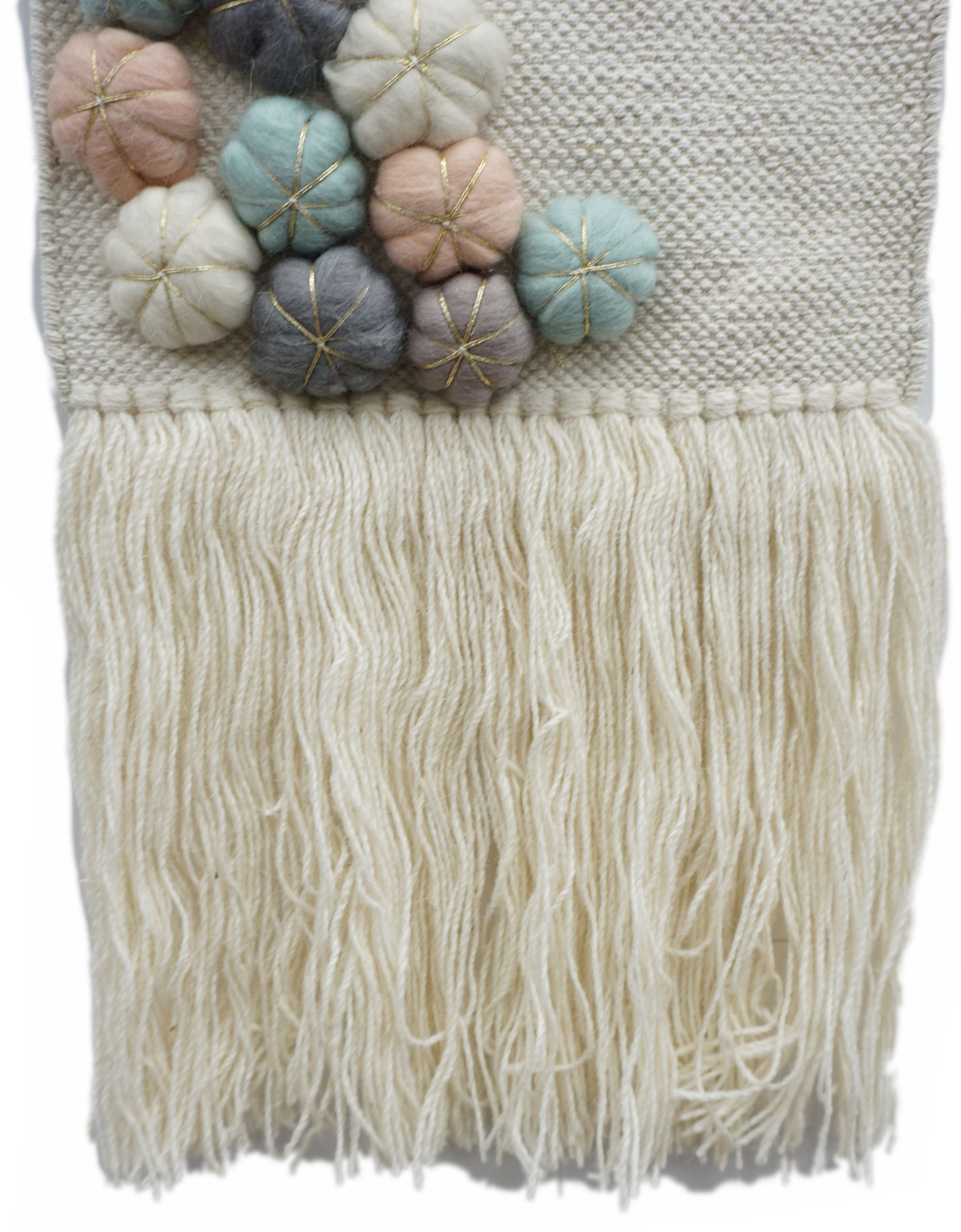 Flower Puff Wall Hanging