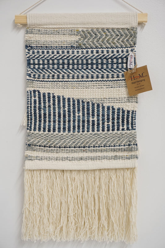 Textured Blue Wall Hanging