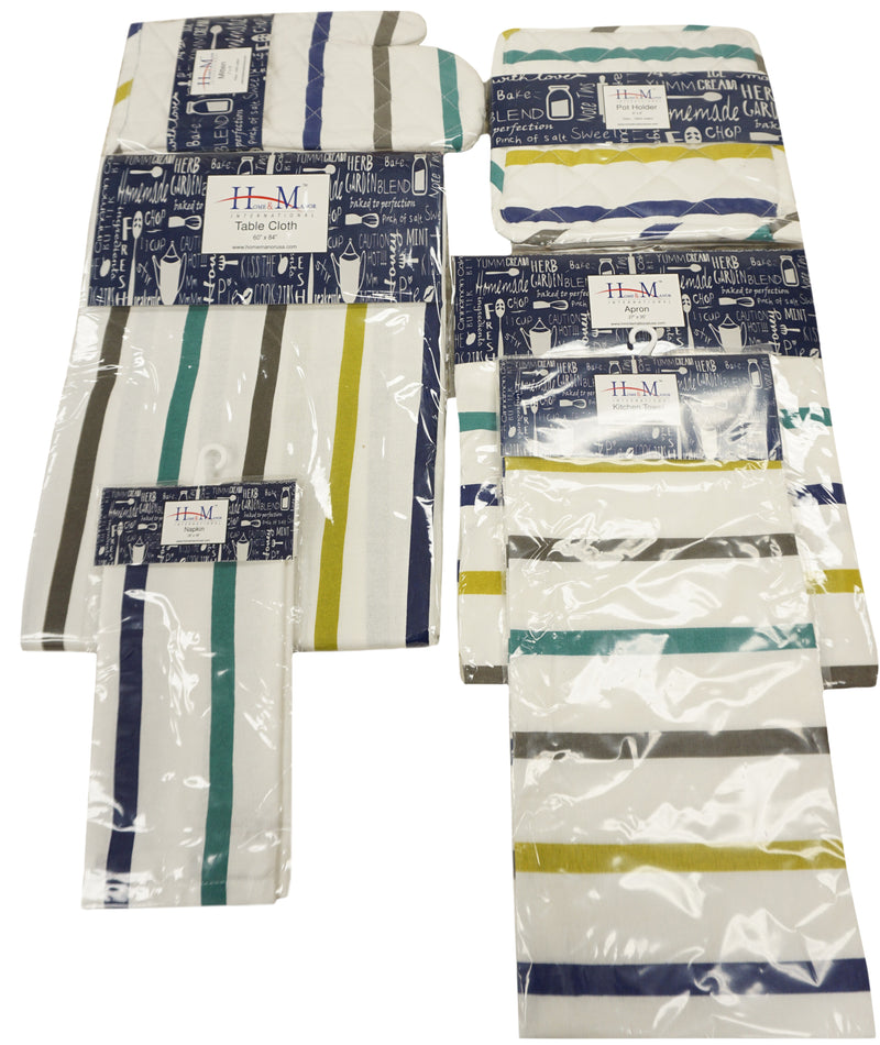 Kitchen Apron Stripe Design