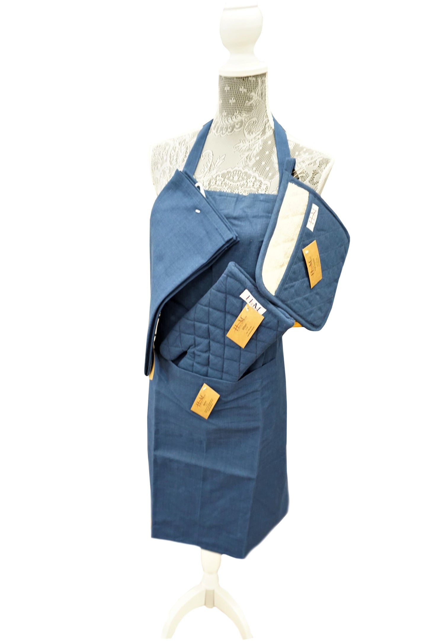 Kitchen Apron Blue Design