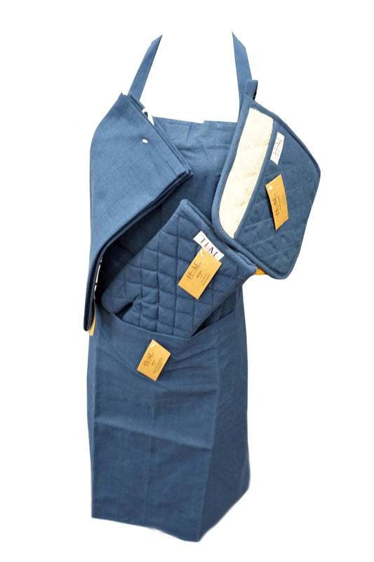 Kitchen Apron Blue Design