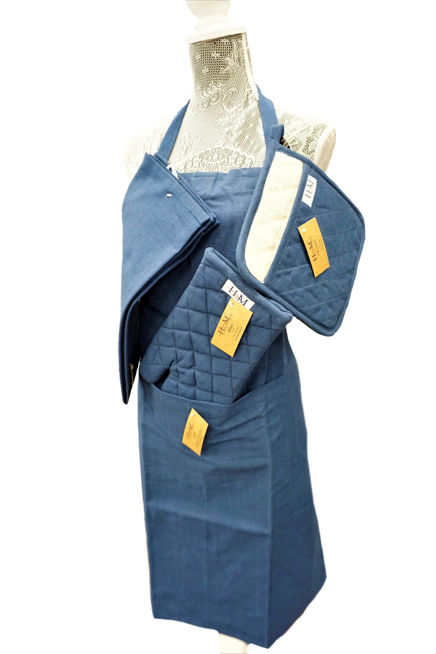 Kitchen Apron Blue Design