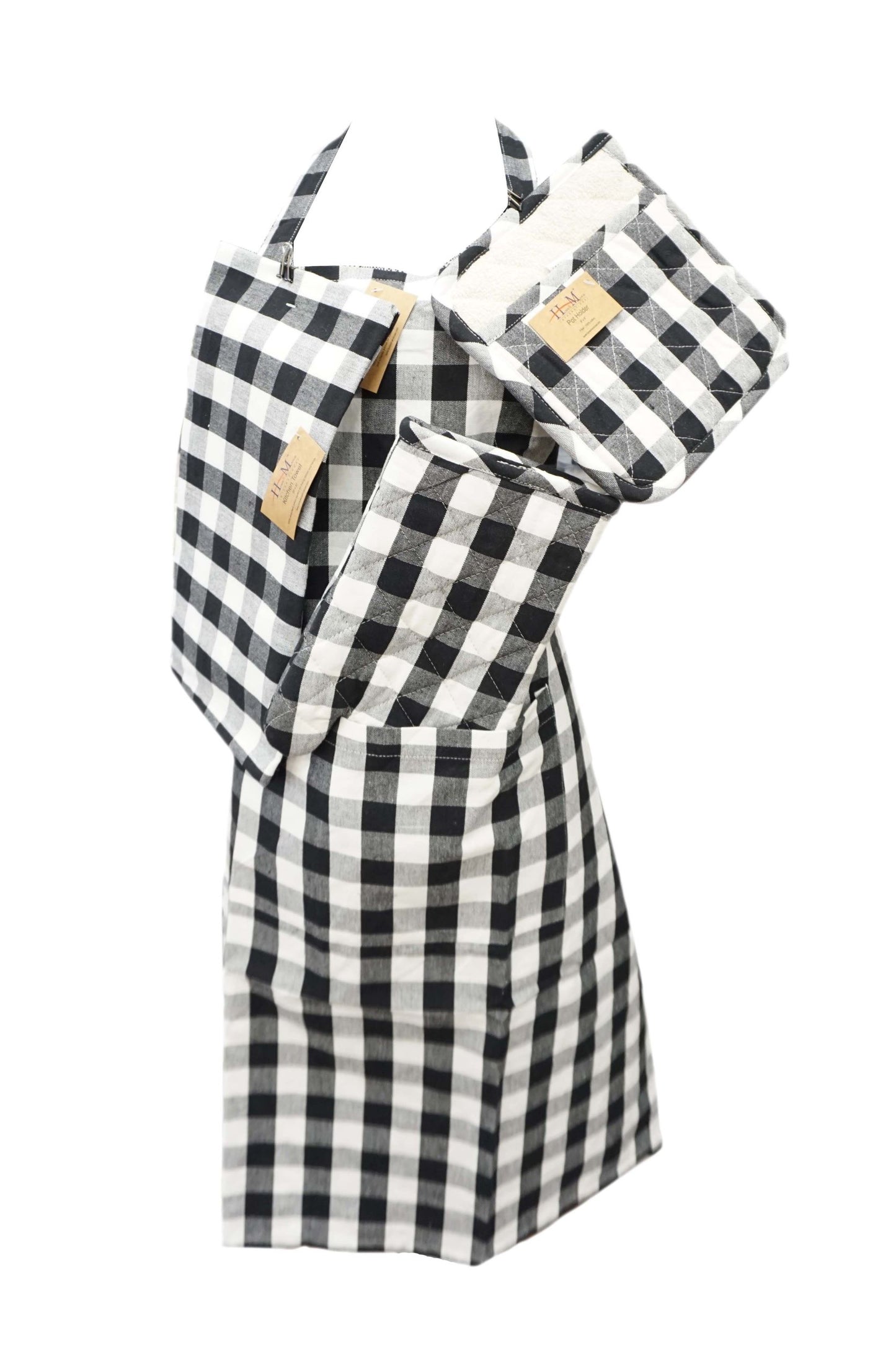 Kitchen Apron Black Design