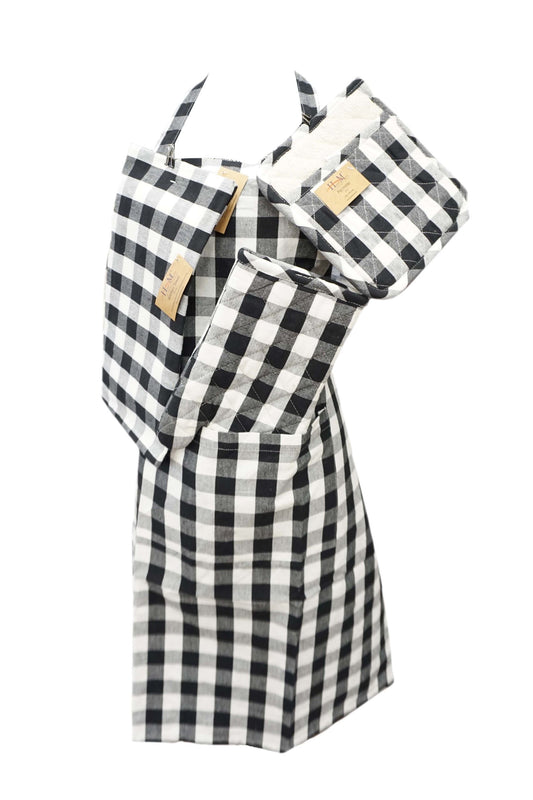 Kitchen Apron Black Design