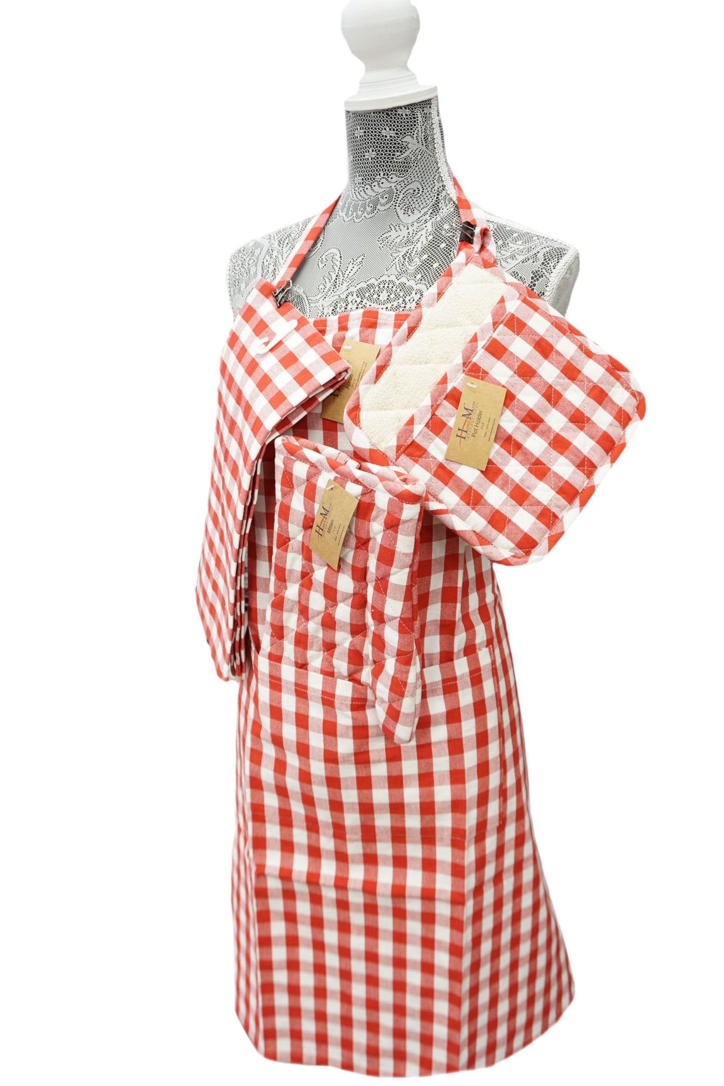 Kitchen Apron Red Design