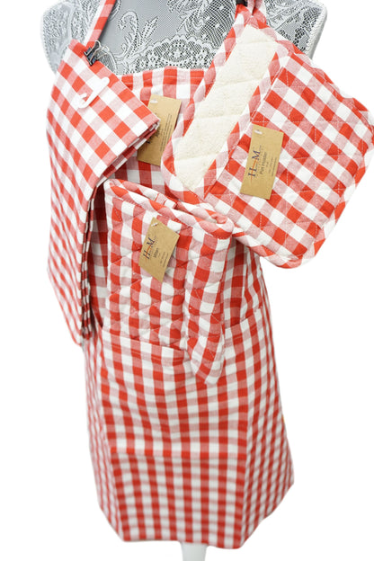 Kitchen Apron Red Design