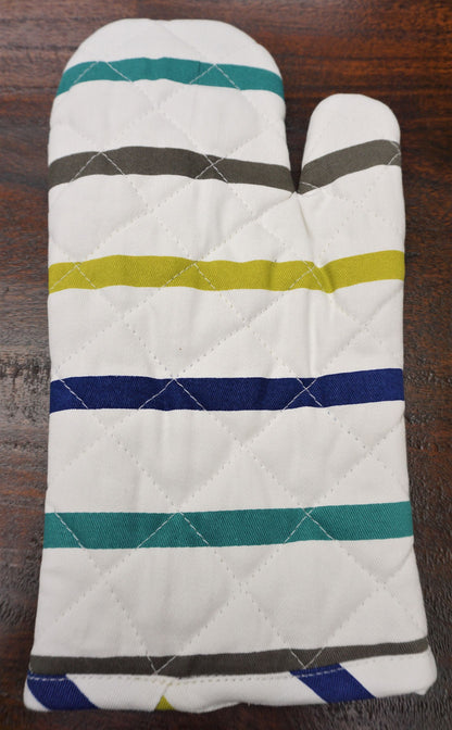 Oven Mitt Stripe Design