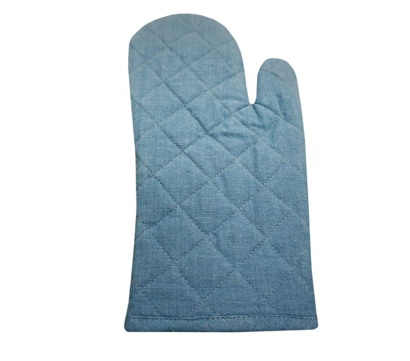 Oven Mitt Blue Design