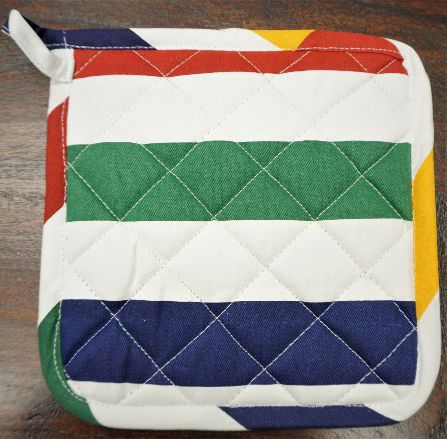 Pot Holder Red & Yellow Stripe