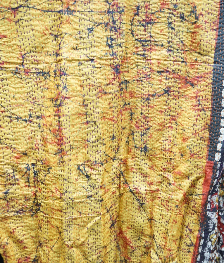 Vintage Kantha Silk Scarves