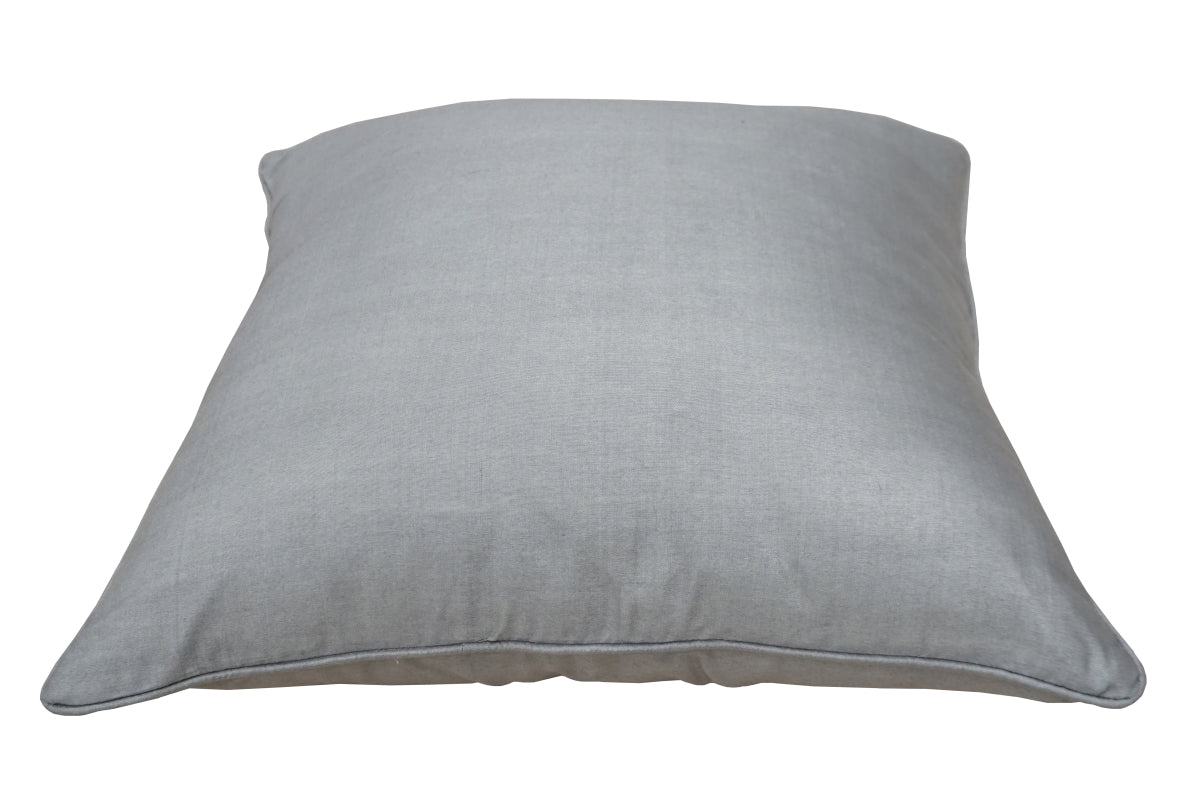 Premium Silk Pillow 18" Light Gray