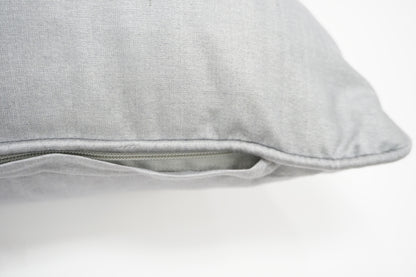 Premium Silk Pillow 18" Light Gray