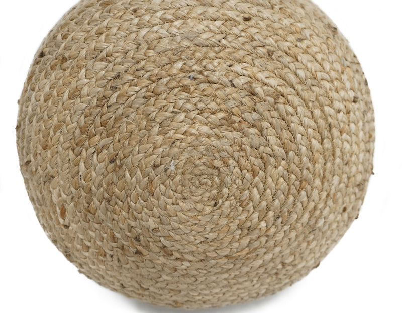 Jute Round Pouf