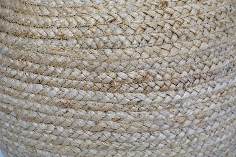 Jute Round Pouf