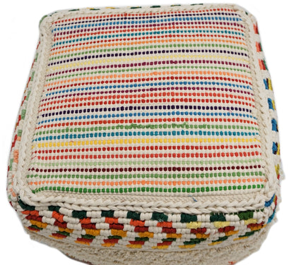22" Multi-Color Pouf