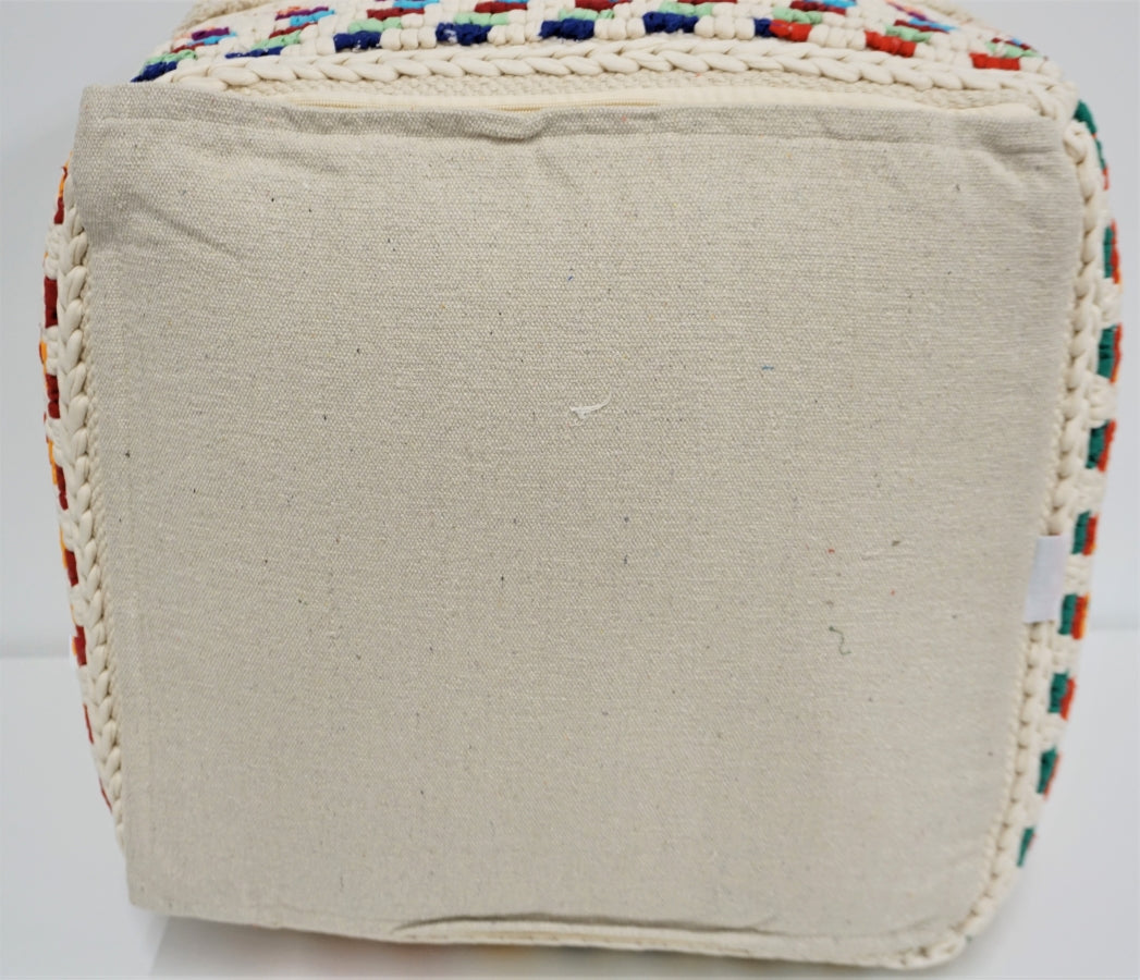 22" Multi-Color Pouf