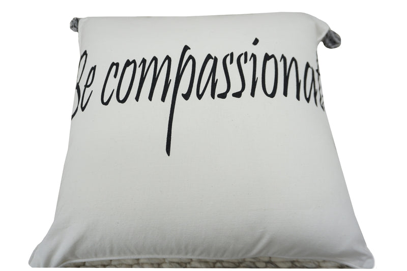 'Be Compassionate' Quote Pillow