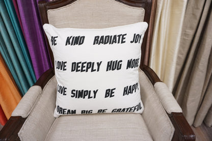 'Be Kind' Quote Pillow