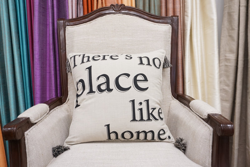 'There's No Place Like Home' Quote Pillow